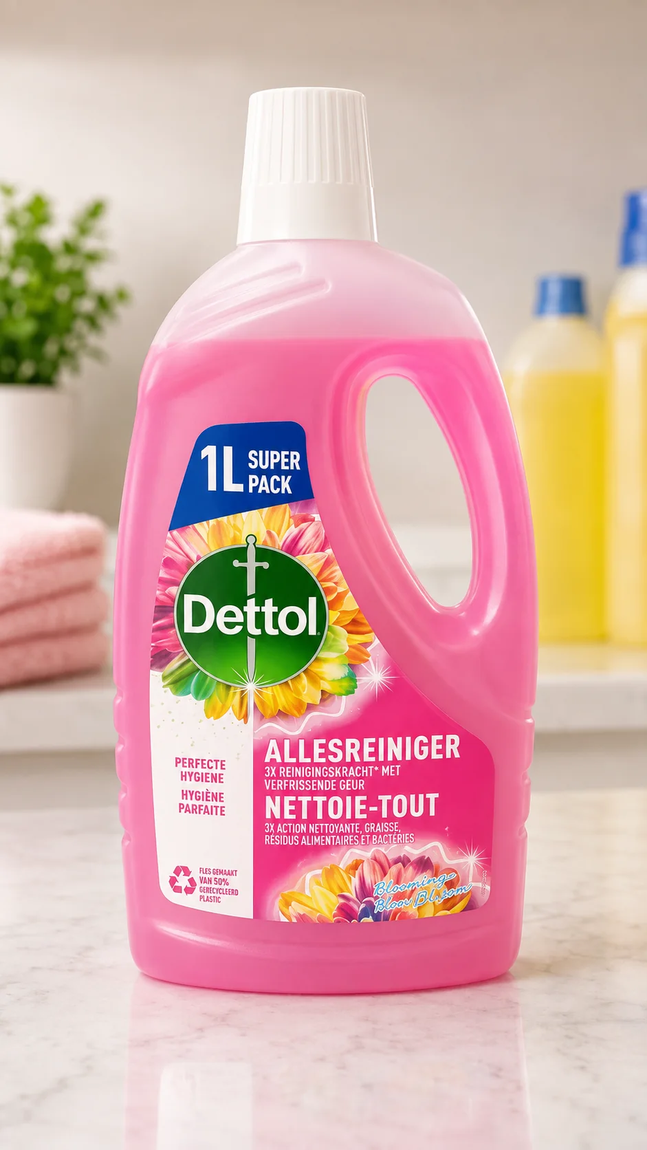 Produit d’entretien JEK Solutions : Dettol Nettoie Tout 1 L